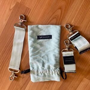 Petunia Pickle Bottom Light Blue Stroller Straps Set